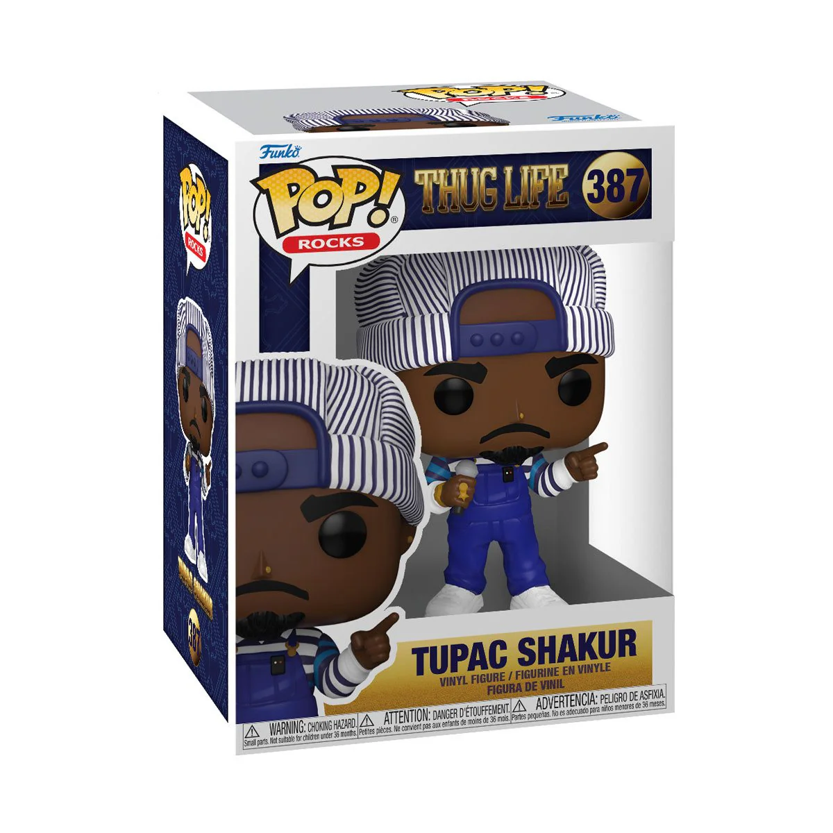 2PAC IN OVERALLS 90'S FUNKO POP! ROCKS FIGURE - Image 2