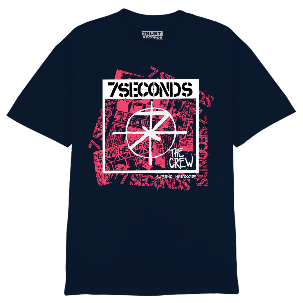 7SECONDS ‘THE CREW’ LP - LTD. - NEON PINK - Image 3