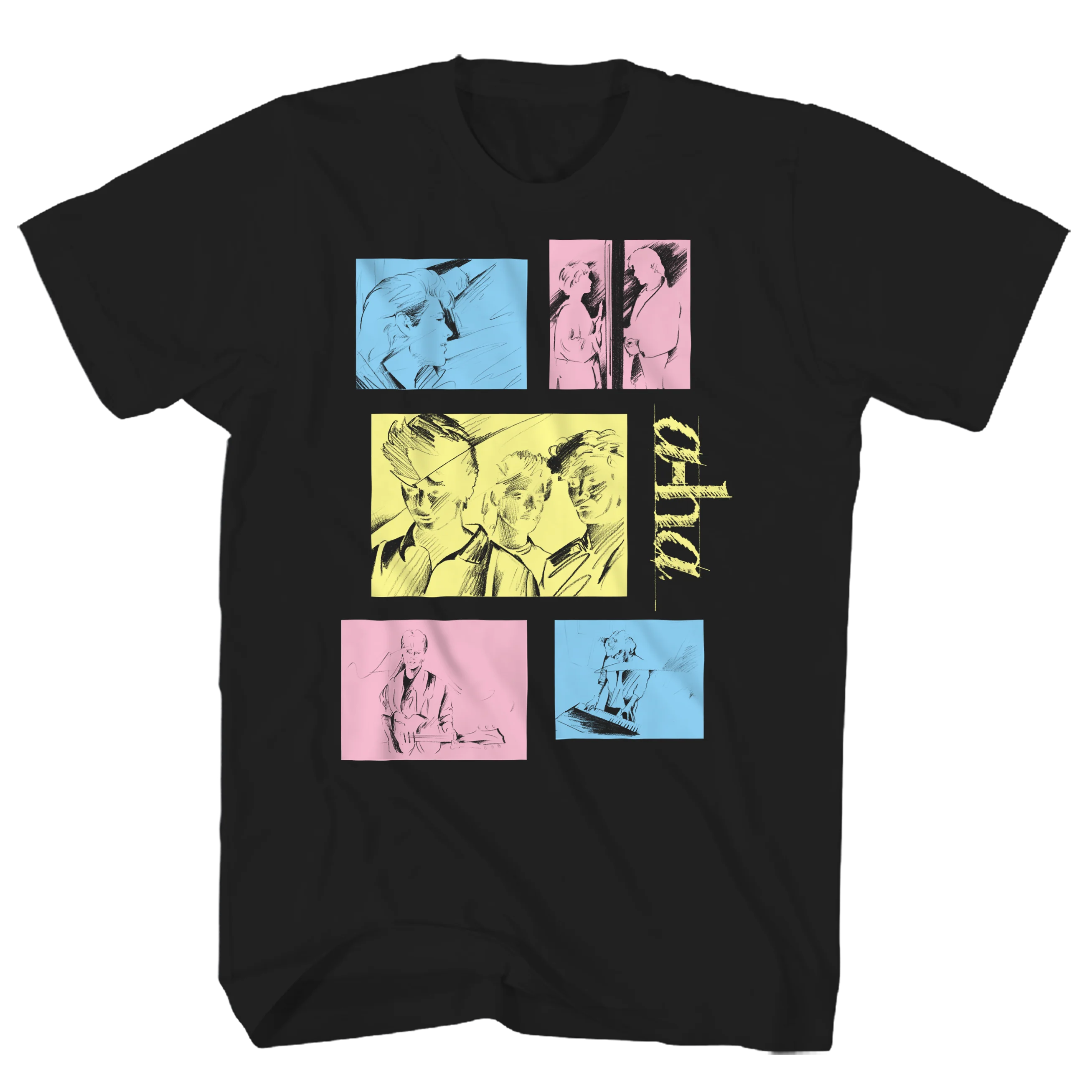 A-HA TOUR TAKE ON ME BLACK TEE