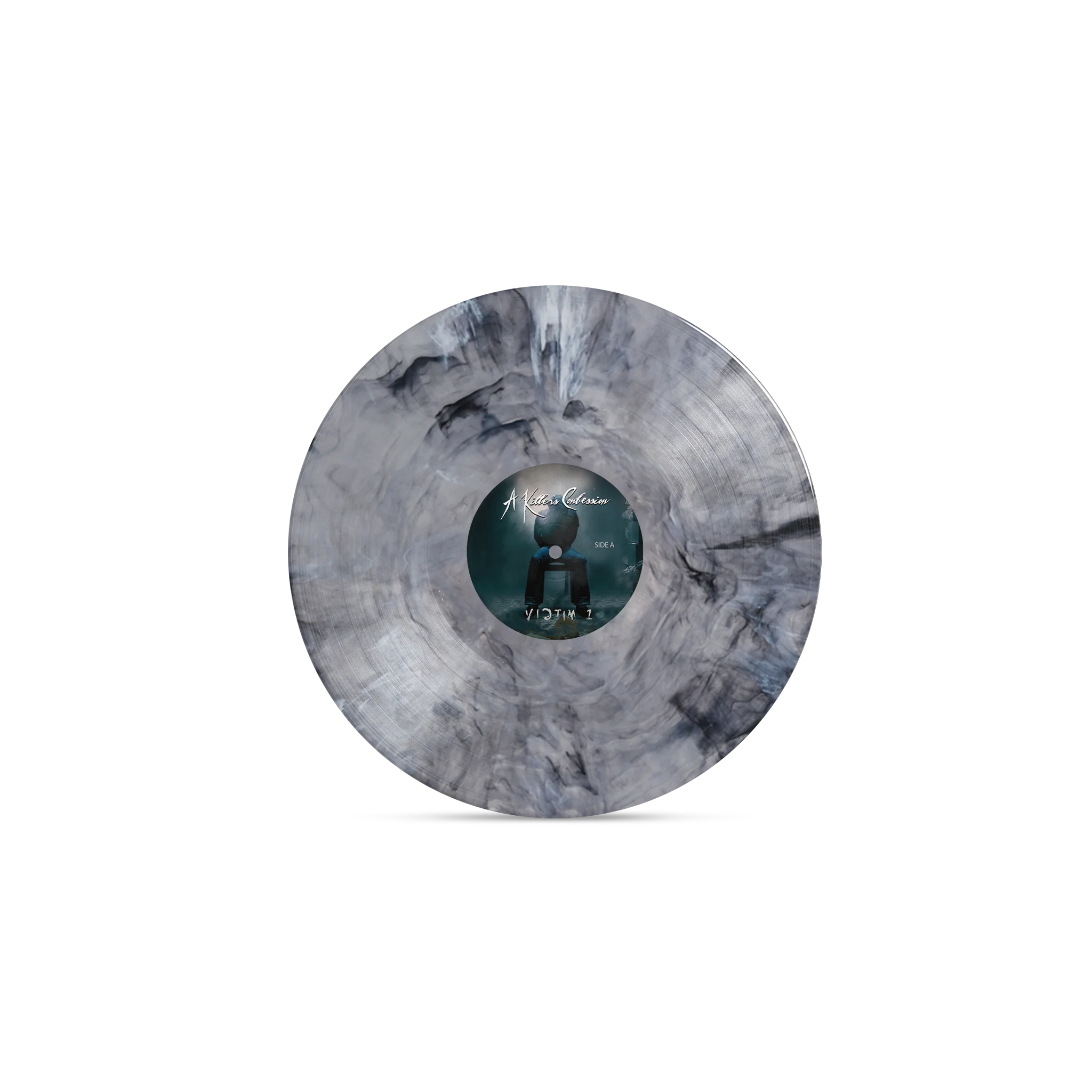 A KILLER'S CONFESSION 'VICTIM 1' LP (Bleach Mix Translucent Vinyl) - Image 2
