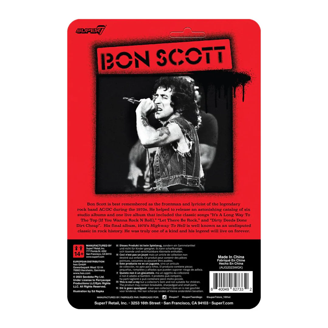 AC/DC BON SCOTT REACTION FIGURE WAVE 01 - Image 2