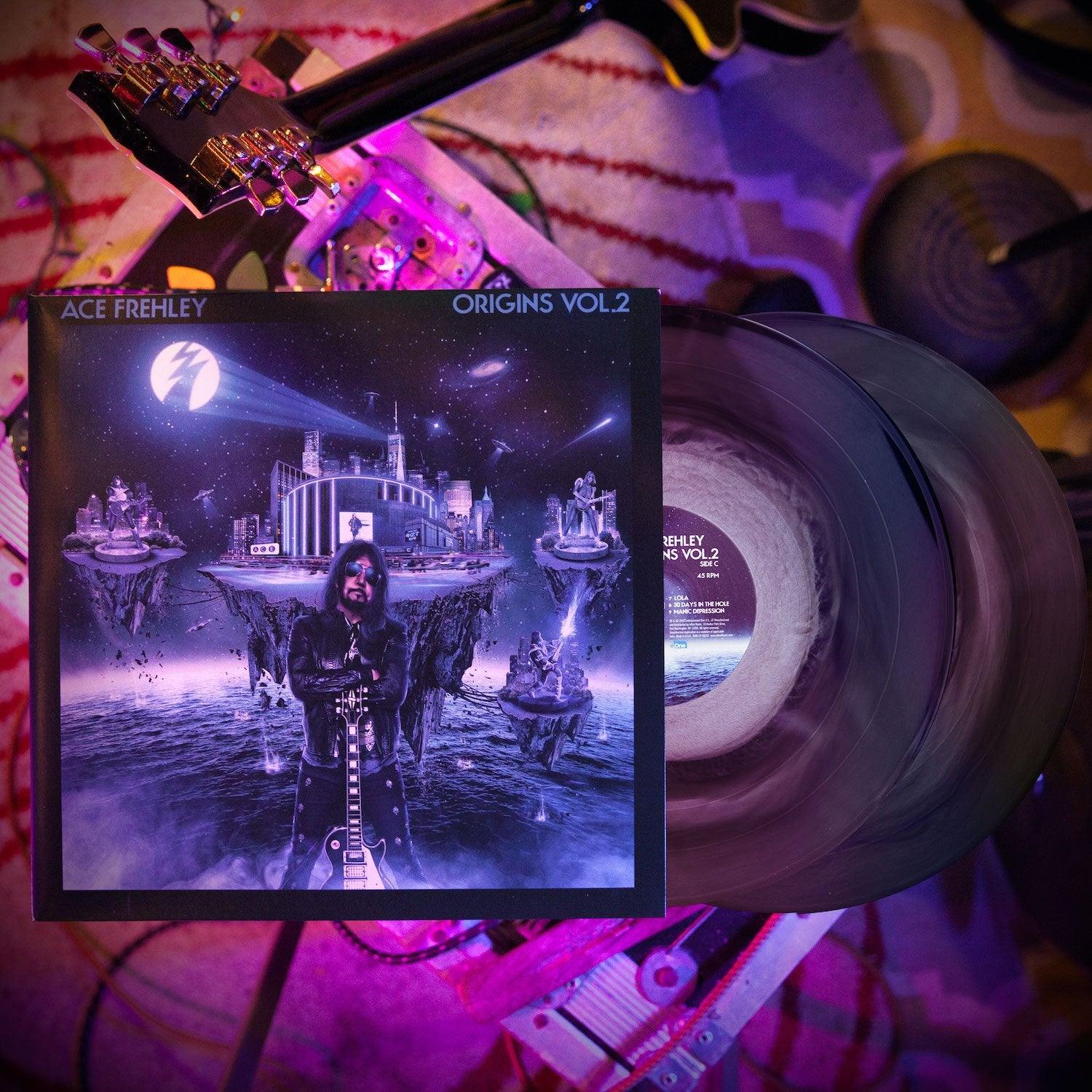 ACE FREHLEY 'ORIGINS VOL. 2' LP (Silver Black Ice Vinyl) - Image 3