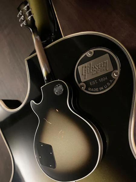 TOOL - ADAM JONES - 1979 GIBSON LES PAUL CUSTOM ANTIQUE SILVERBURST MINI GUITAR - Image 4