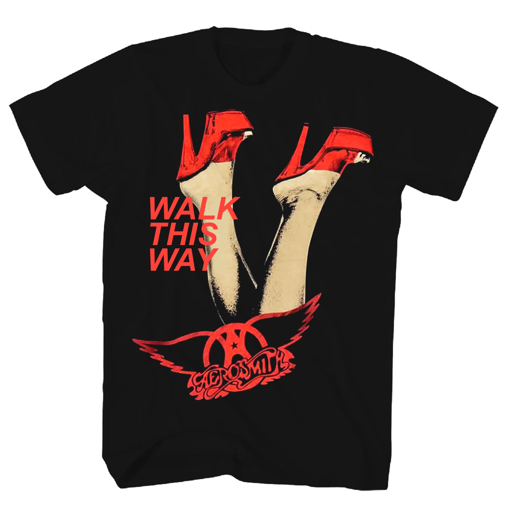 AEROSMITH WALK THIS WAY BLACK TEE