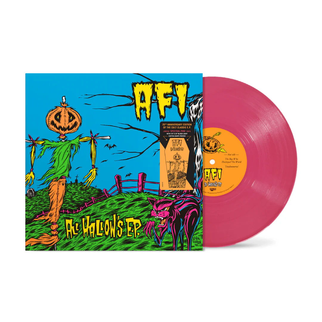 AFI 'ALL HALLOW'S' 10" 25TH ANNIVERSARY EP - PINK - Image 2
