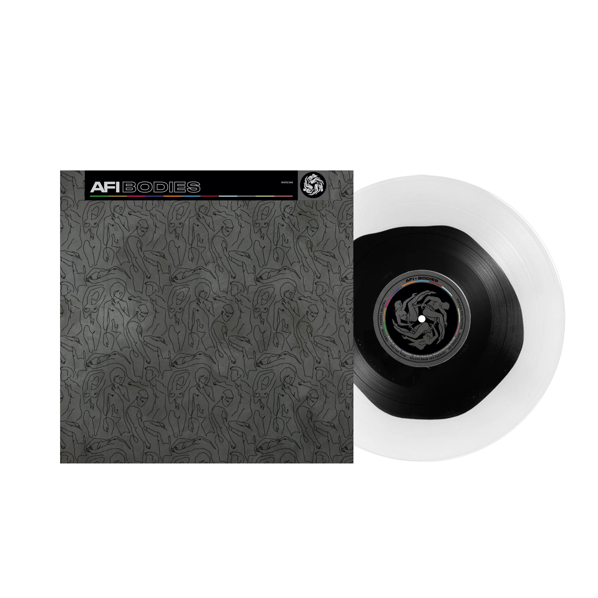 AFI 'BODIES' LP - LTD.300 - CLEAR WITH BLACK BLOB