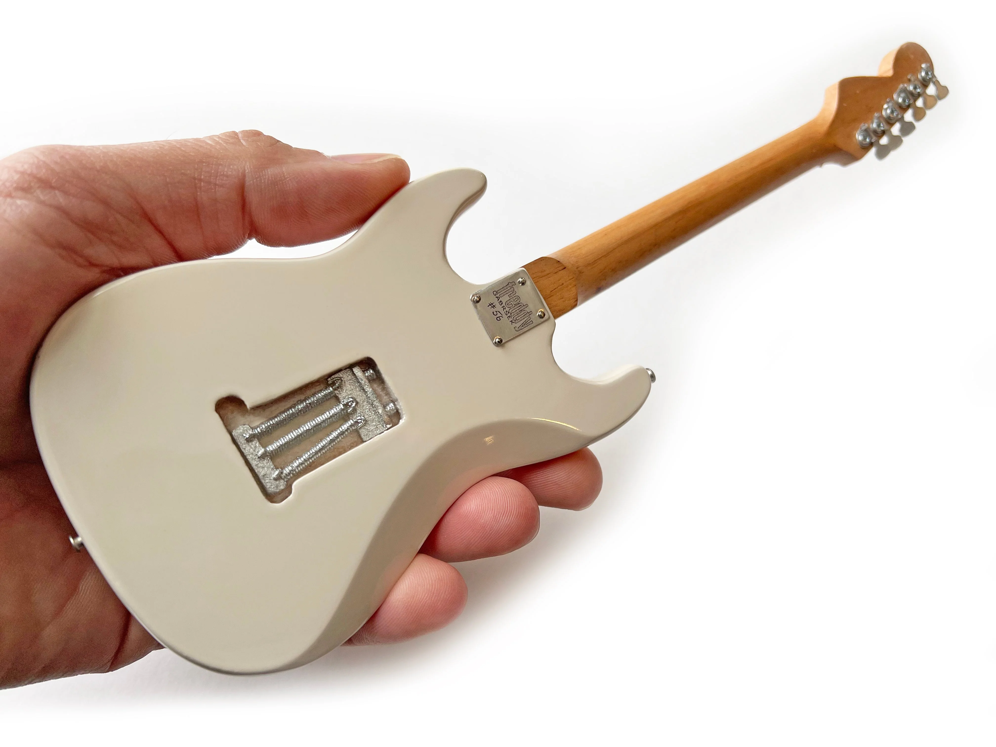 ALEX LIFESON HENTOR SPORTSCASTER MINIATURE GUITAR MODEL OFFICIALLY LICENSED - Image 8