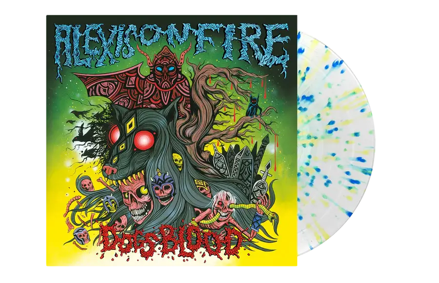 ALEXISONFIRE ‘DOGS BLOOD’ EP - EXCLUSIVE - LTD. 300 - CLEAR/SPRING GREEN/SKY BLUE/CANARY/SPLATTER - Image 2