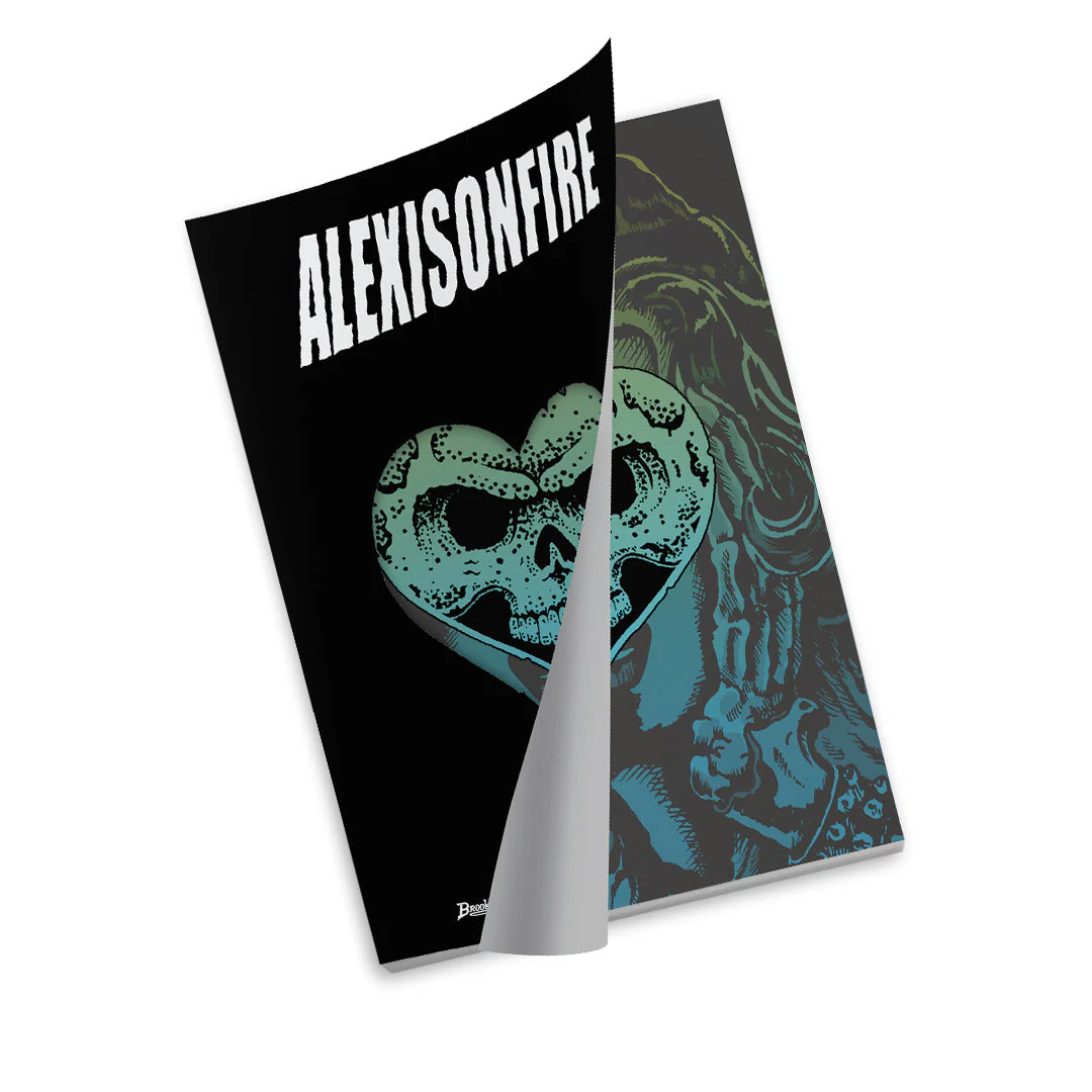 ALEXISONFIRE 'WATCH OUT!' Black/White Marble LP + BrooklynVegan Special Edition Magazine (ltd to 500) - Image 3