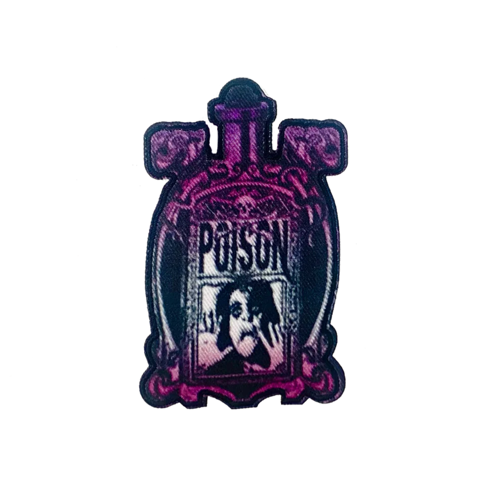ALICE COOPER - POISON BOTTLE - EMBROIDERED PATCH