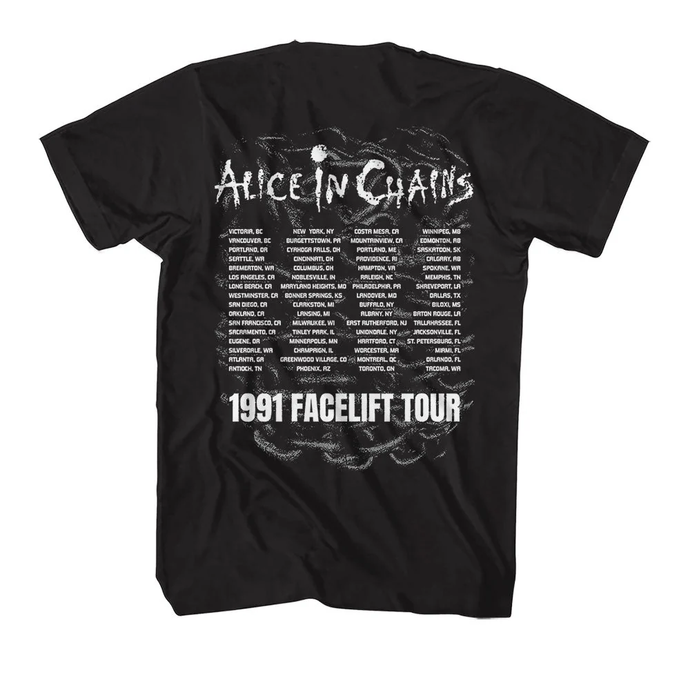 ALICE IN CHAINS 'FACELIFT TOUR 91' T-SHIRT - Image 2
