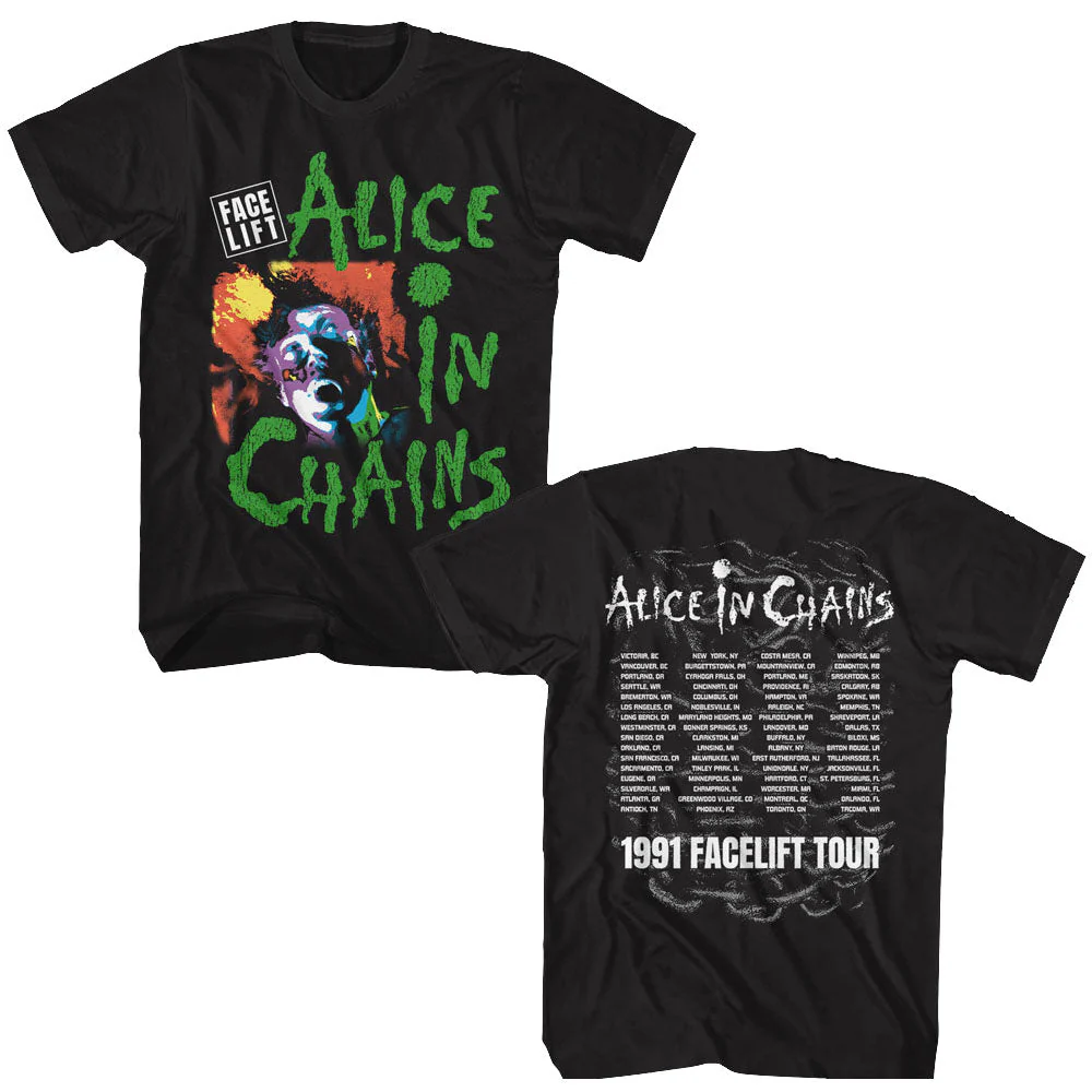ALICE IN CHAINS 'FACELIFT TOUR 91' T-SHIRT - Image 3