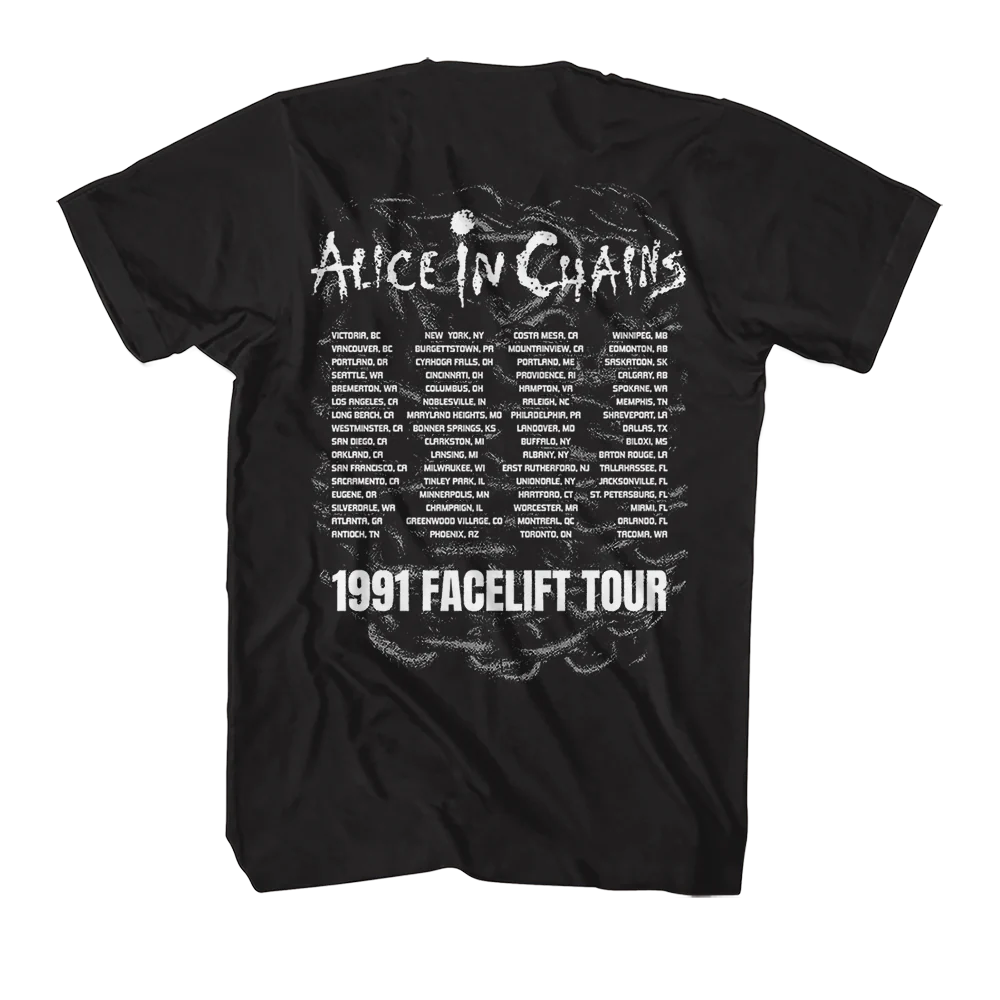 ALICE IN CHAINS 'FACELIFT TOUR 91' T-SHIRT - Image 5
