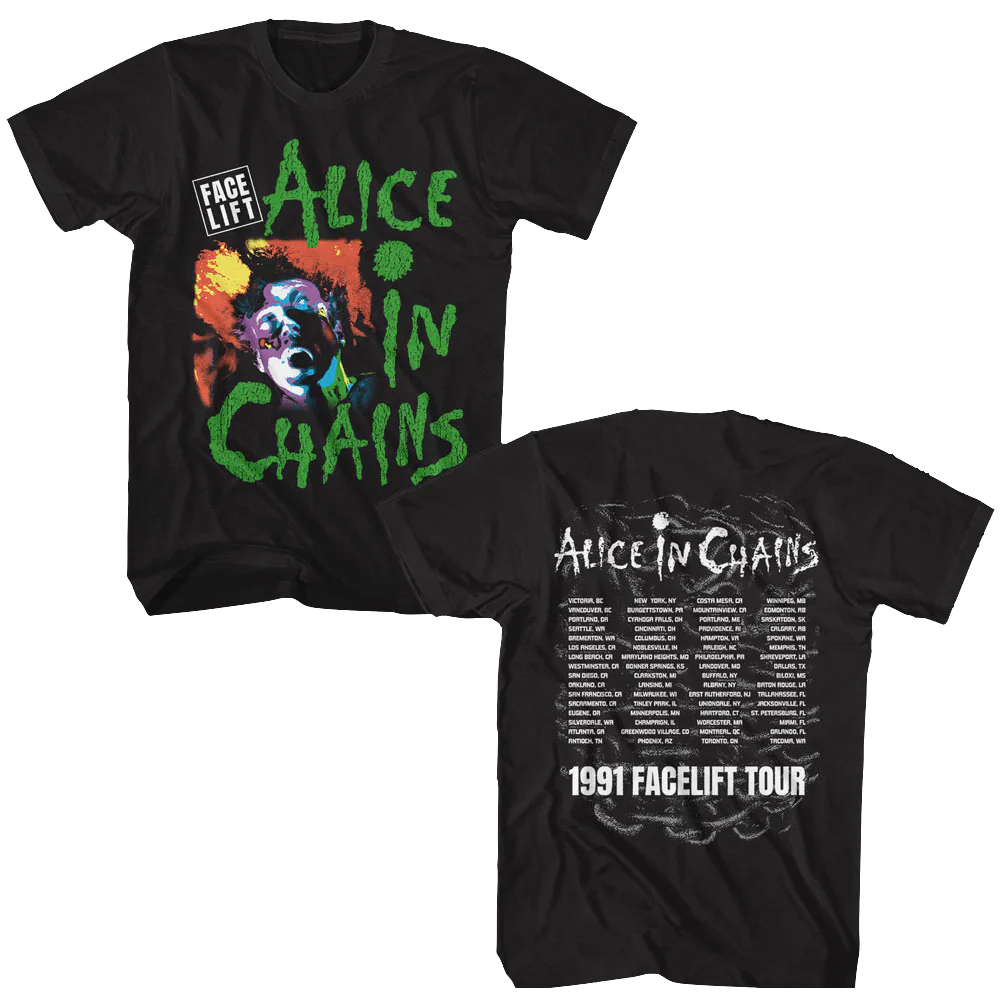 ALICE IN CHAINS 'FACELIFT TOUR 91' T-SHIRT - Image 6