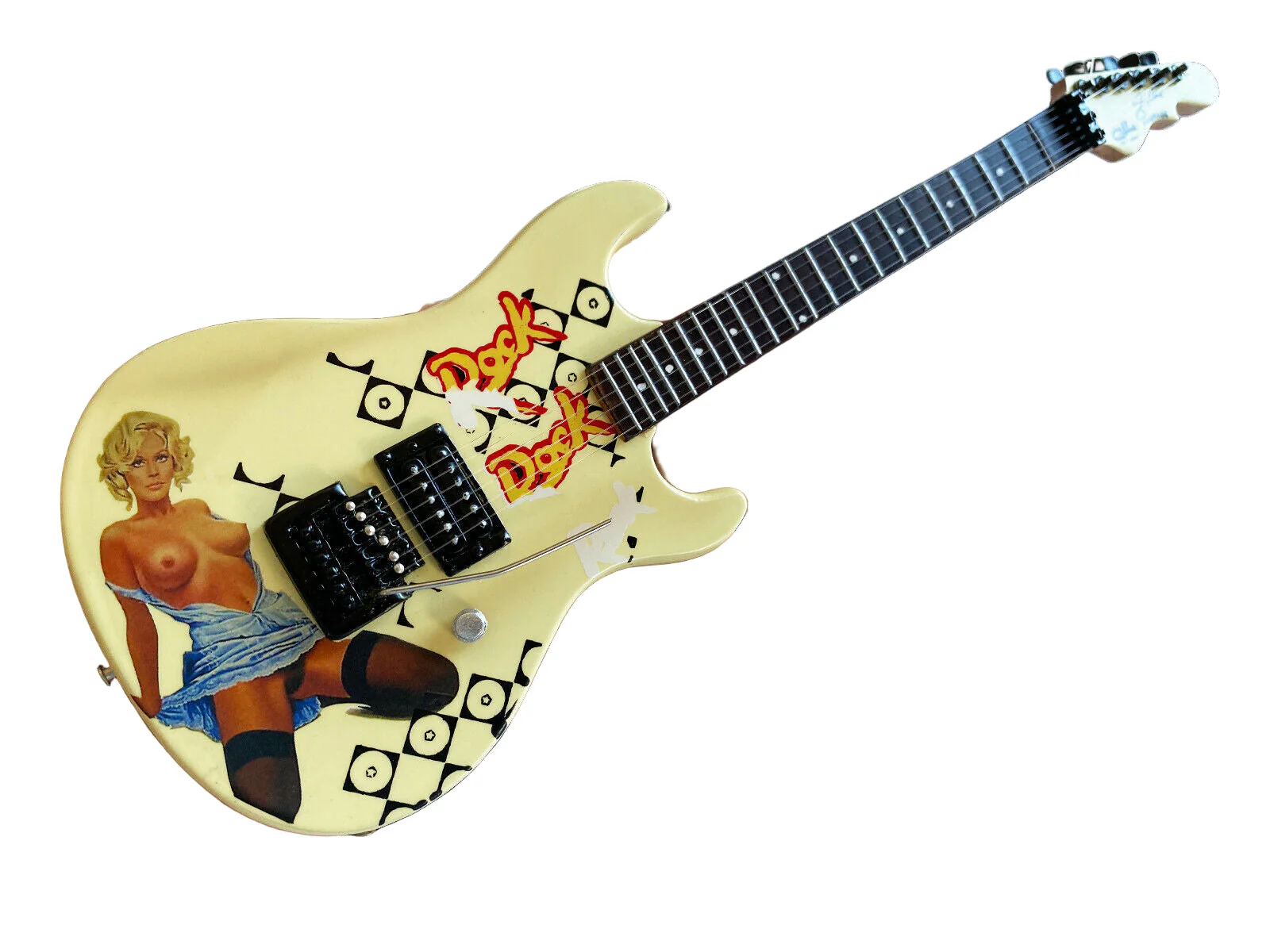 ALICE IN CHAINS - JERRY CANTRELL - VINTAGE BLUE DRESS G&L MINI GUITAR - Image 3