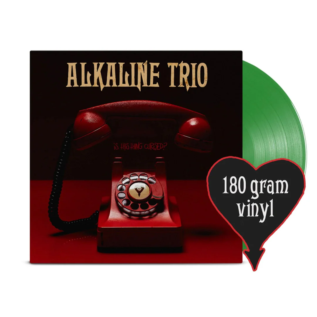 ALKALINE TRIO 'IS THIS THING CURSED?' LP- OPAQUE GREEN - Image 2