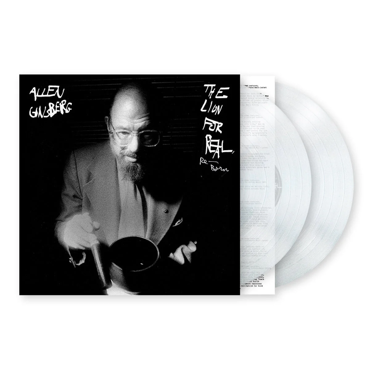 ALLEN GINSBERG 'THE LION FOR REAL, RE-BORN' 2LP - CLEAR