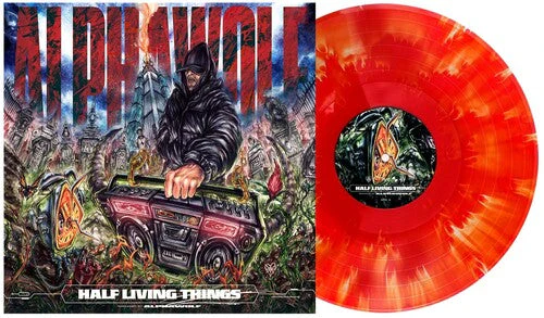 ALPHA WOLF 'HALF LIVING THINGS' LP - CLOUDY RED/CLEAR