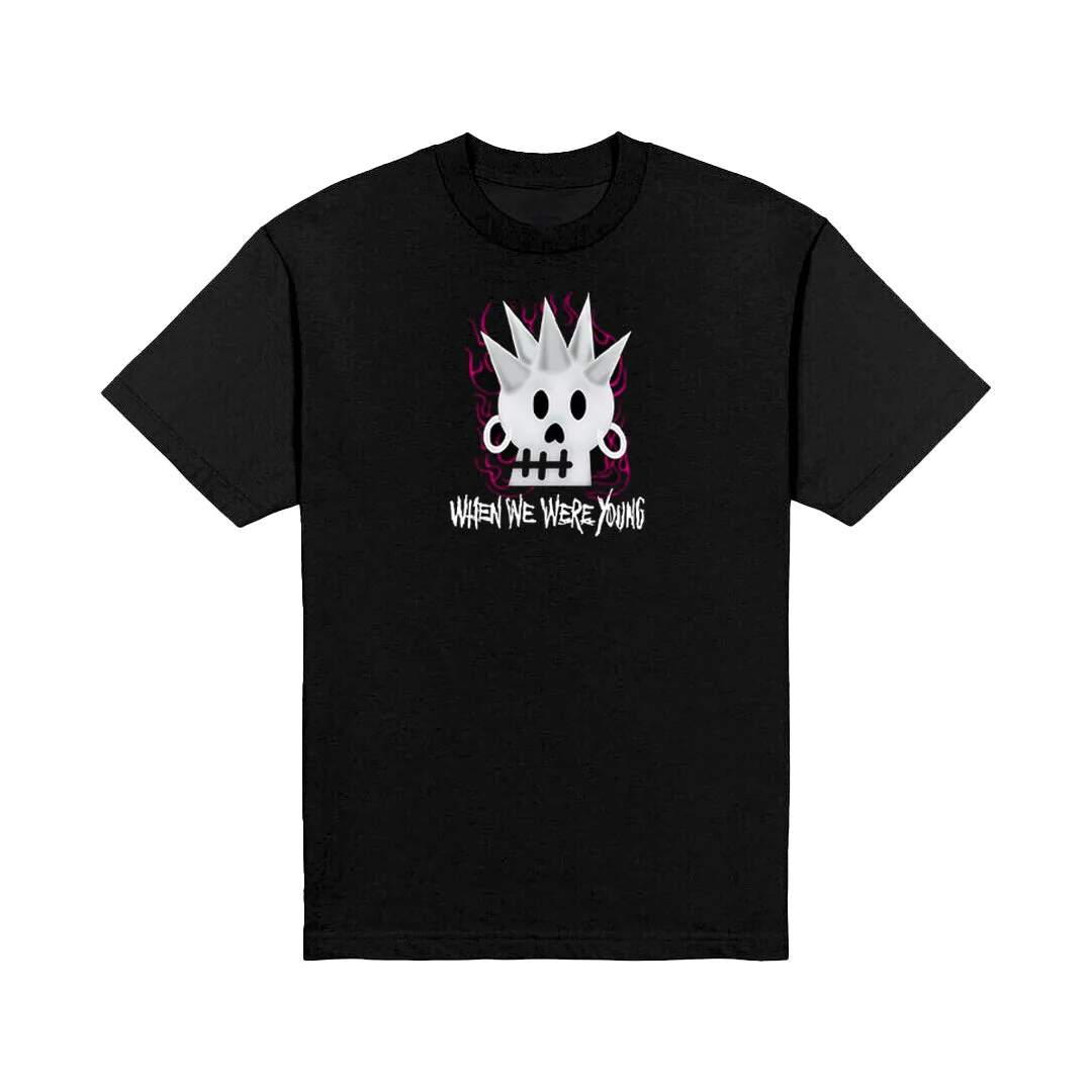 ALTERNATIVE PRESS WINTER 2024 ISSUE FEATURING WHEN WE WERE YOUNG W/ FALL OUT BOY + 'SPIKED SKULL LINEUP' T-SHIRT - Image 3
