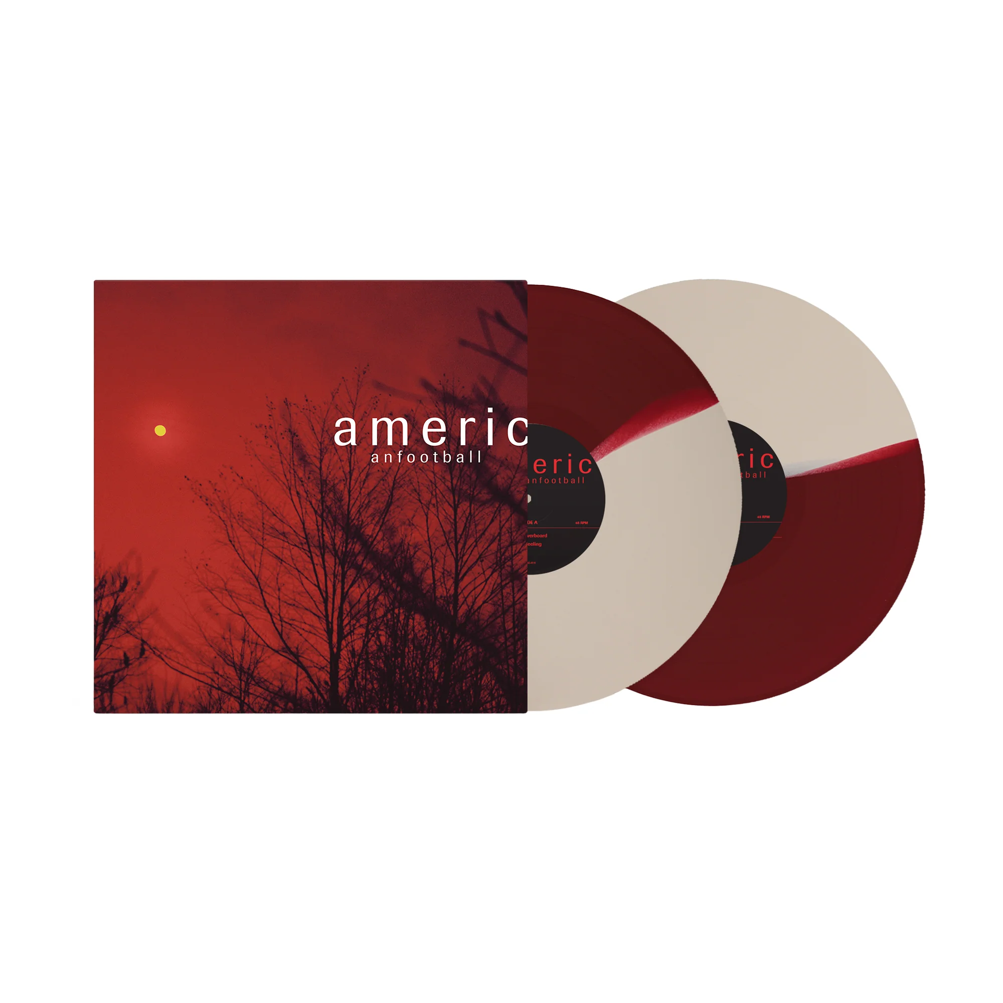AMERICAN FOOTBALL 'LP4' 2LP (Exclusive “ Limited to 300, Half Burgundy / Half Beige Vinyl)