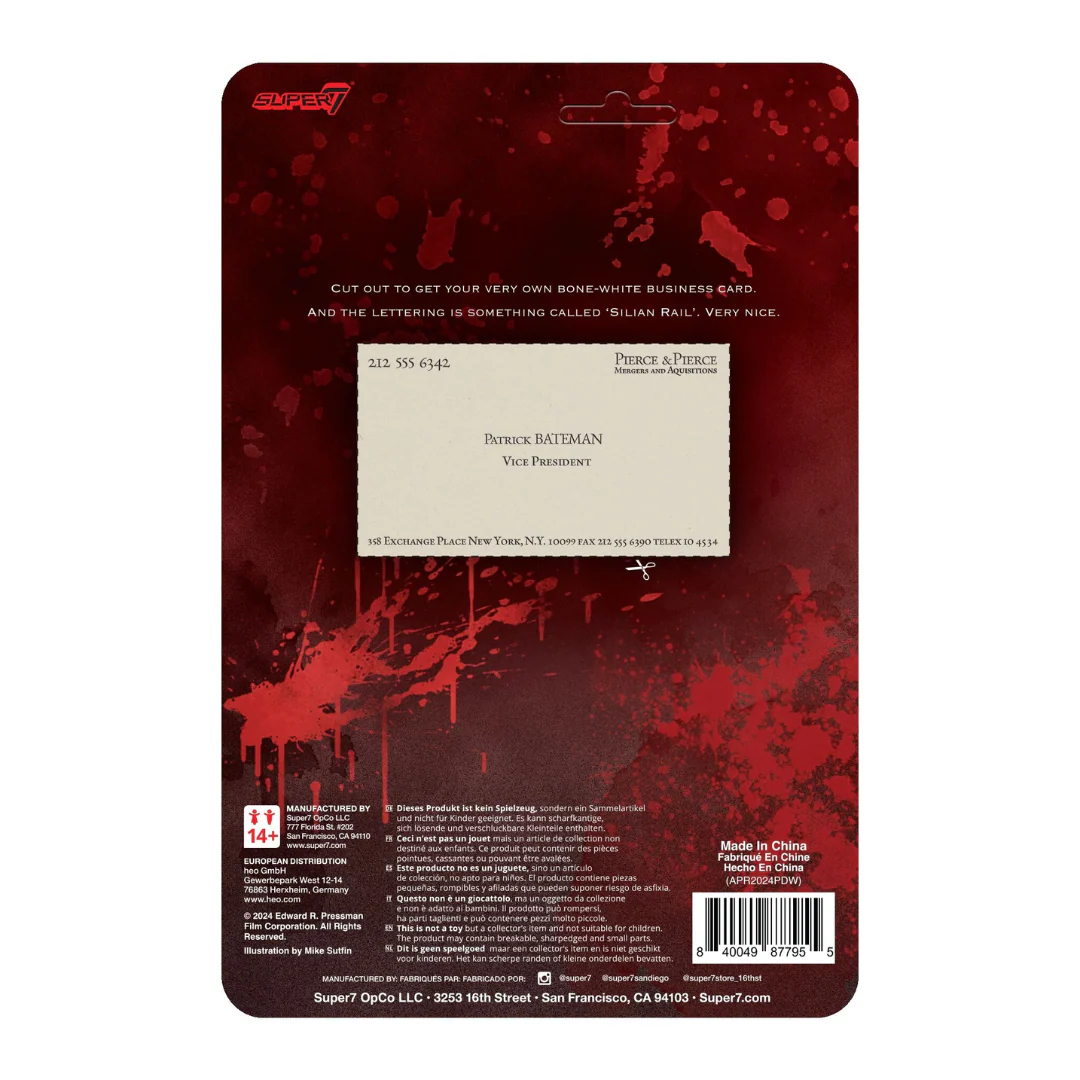 AMERICAN PSYCHO - PATRICK BATEMAN (RAINCOAT)- REACTION FIGURE WAVE 01 - Image 2