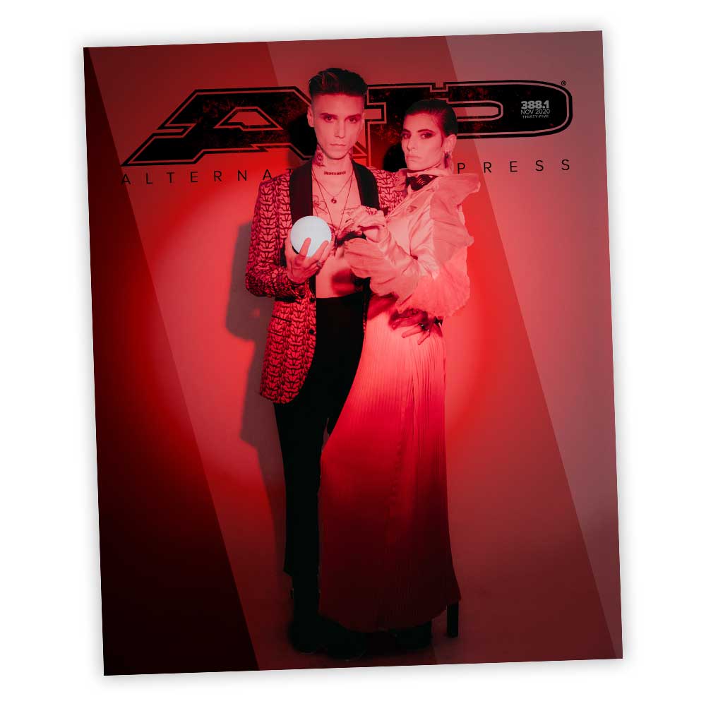 ALTERNATIVE PRESS NOVEMBER 2020 ISSUE FEATURING ANDY BIERSACK & JULIET SIMMS - Image 2