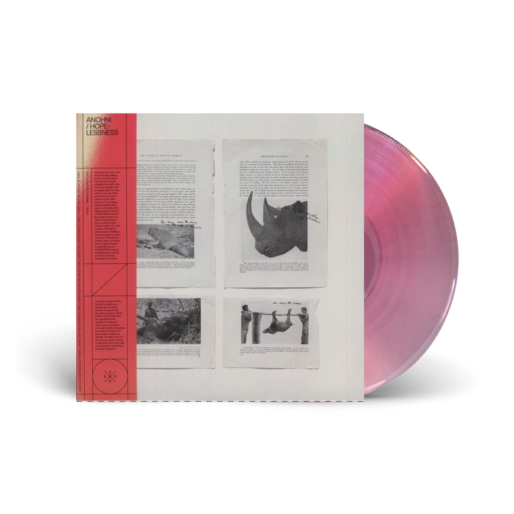 ANOHNI 'HOPELESSNESS' ANNIVERSARY EDITION LP - TRANSLUCENT PINK GLASS