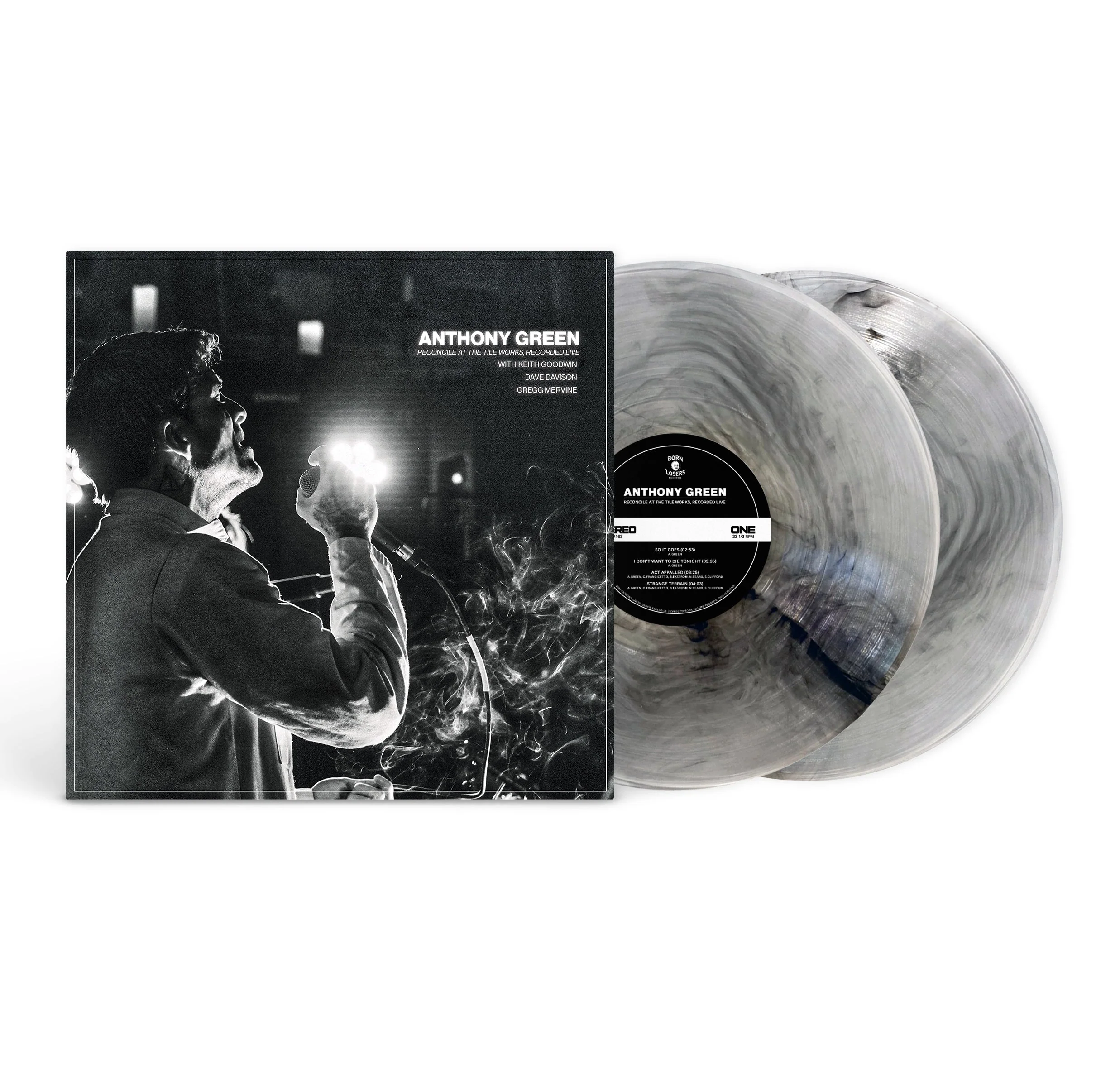 ANTHONY GREEN 'RECONCILE AT THE TILE WORKS, RECORDED LIVE' 2LP (Ultra Clear w/ Black Galaxy Vinyl)