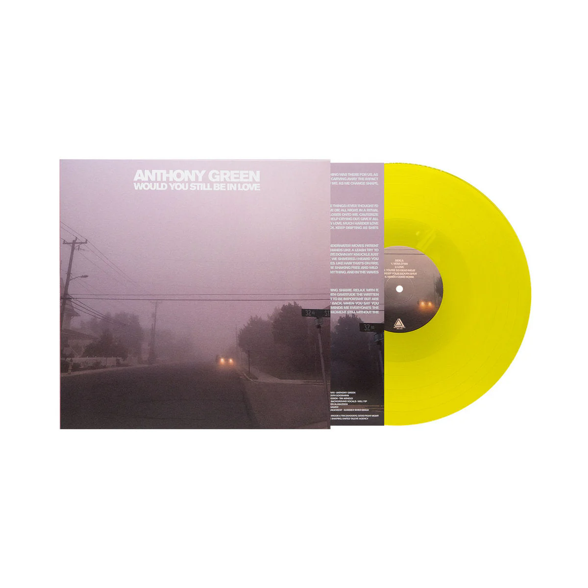 ANTHONY GREEN 'WOULD YOU STILL BE IN LOVE' LP - YELLOW