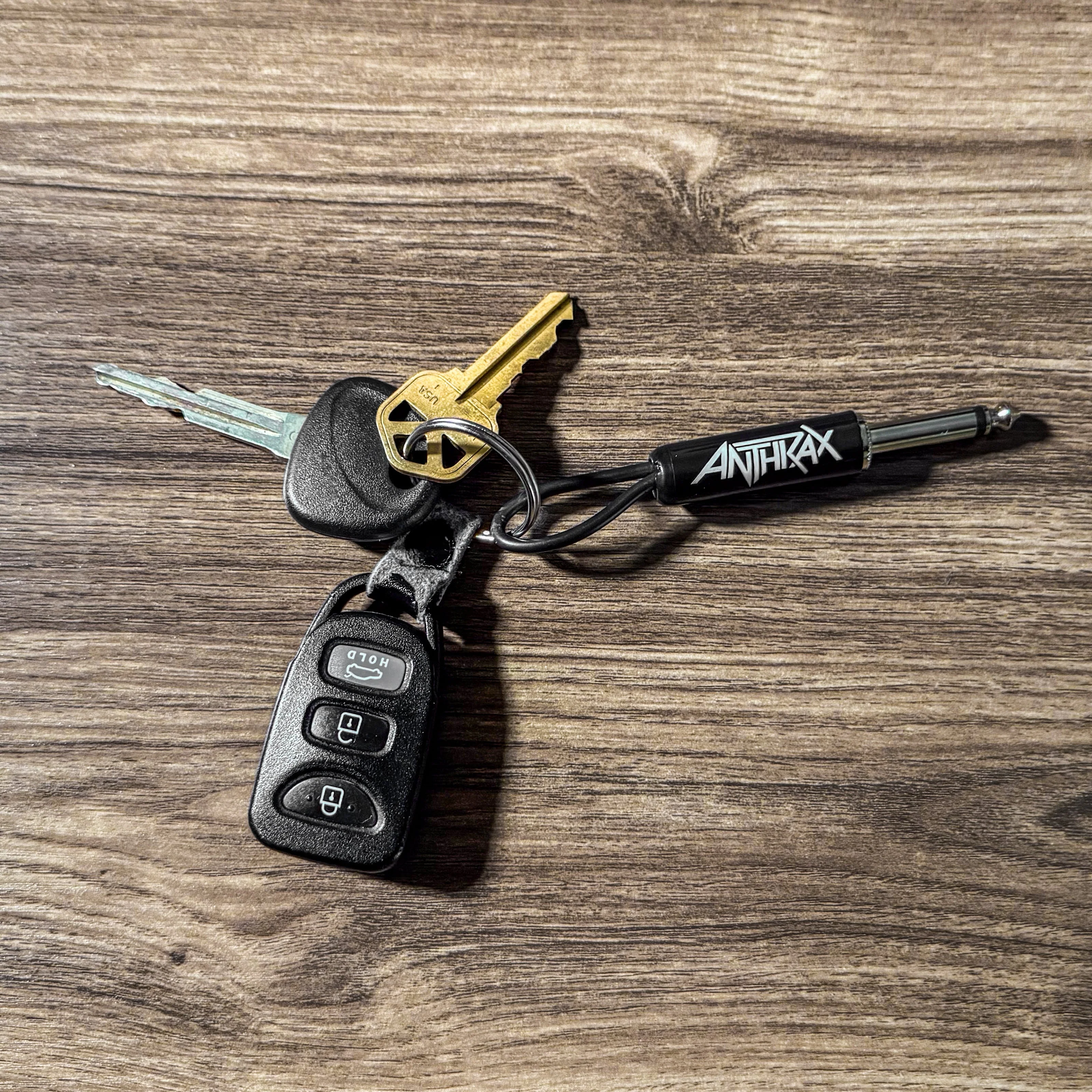ANTHRAX LOGO GUITAR PLUG KEYCHAIN - Image 2