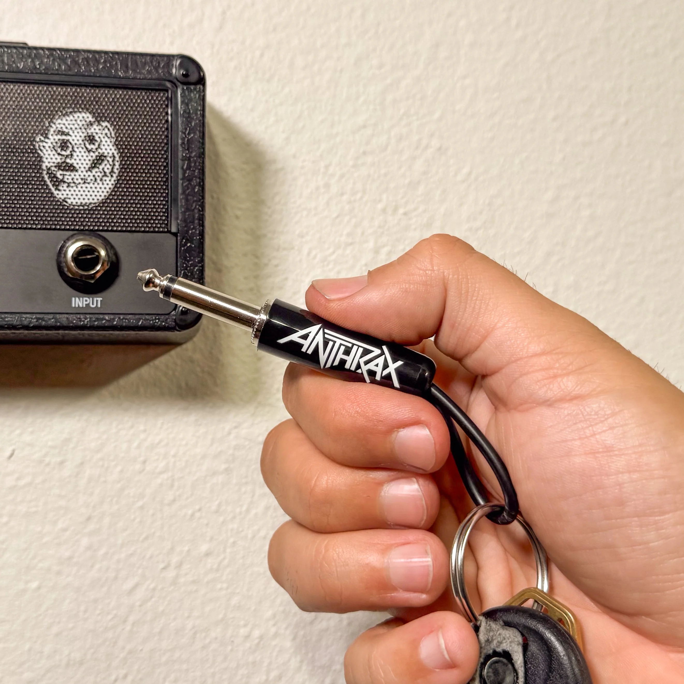 ANTHRAX LOGO GUITAR PLUG KEYCHAIN - Image 3