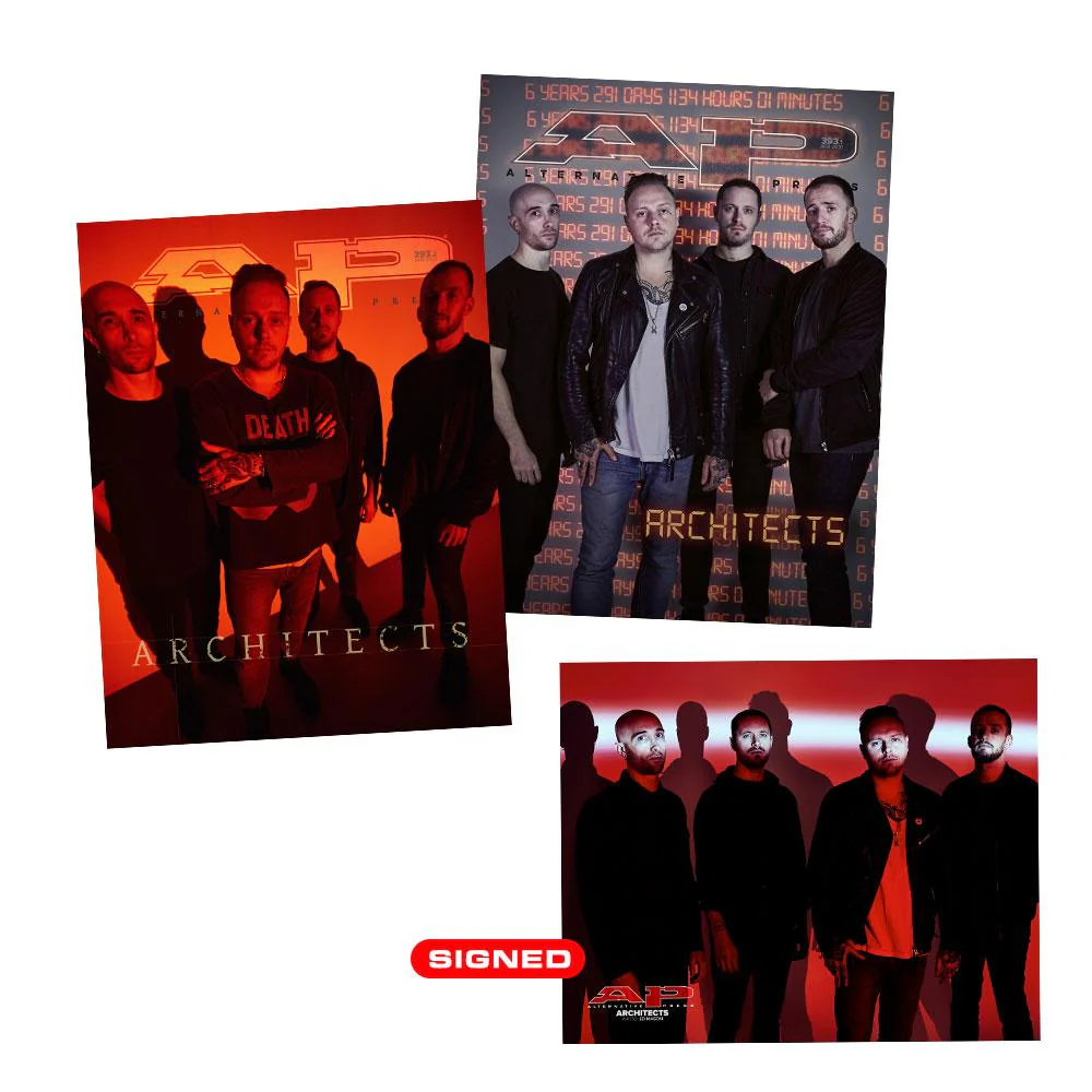 ALTERNATIVE PRESS APRIL 2021 ISSUE FEATURING ARCHITECTS DOUBLE MAGAZINE & SIGNED POSTER BUNDLE