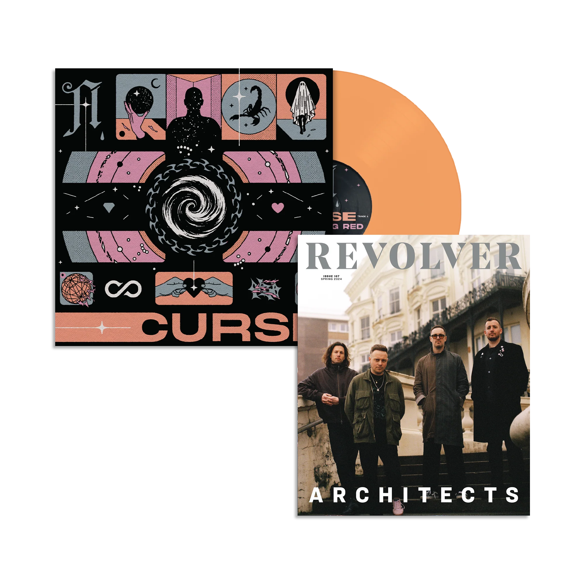 ARCHITECTS X REVOLVER BUNDLE - REVOLVER SPRING 2024 ISSUE W/ 'CURSE' 12" - LTD. 500 - ETCHED COLOR - Image 5