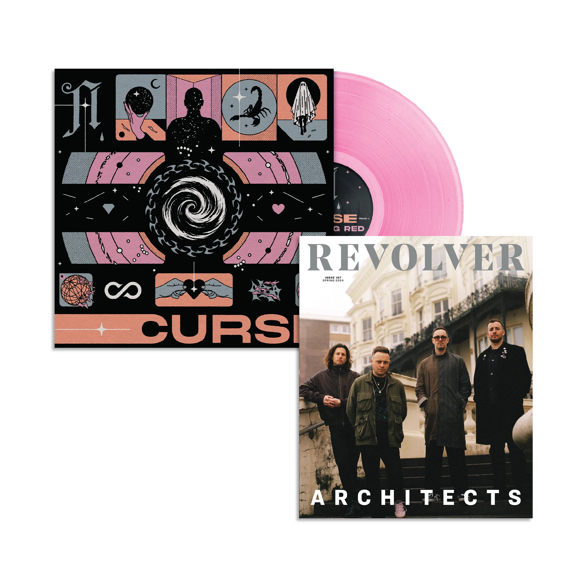 ARCHITECTS X REVOLVER BUNDLE - REVOLVER SPRING 2024 ISSUE W/ 'CURSE' 12" - LTD. 500 - ETCHED COLOR - Image 6