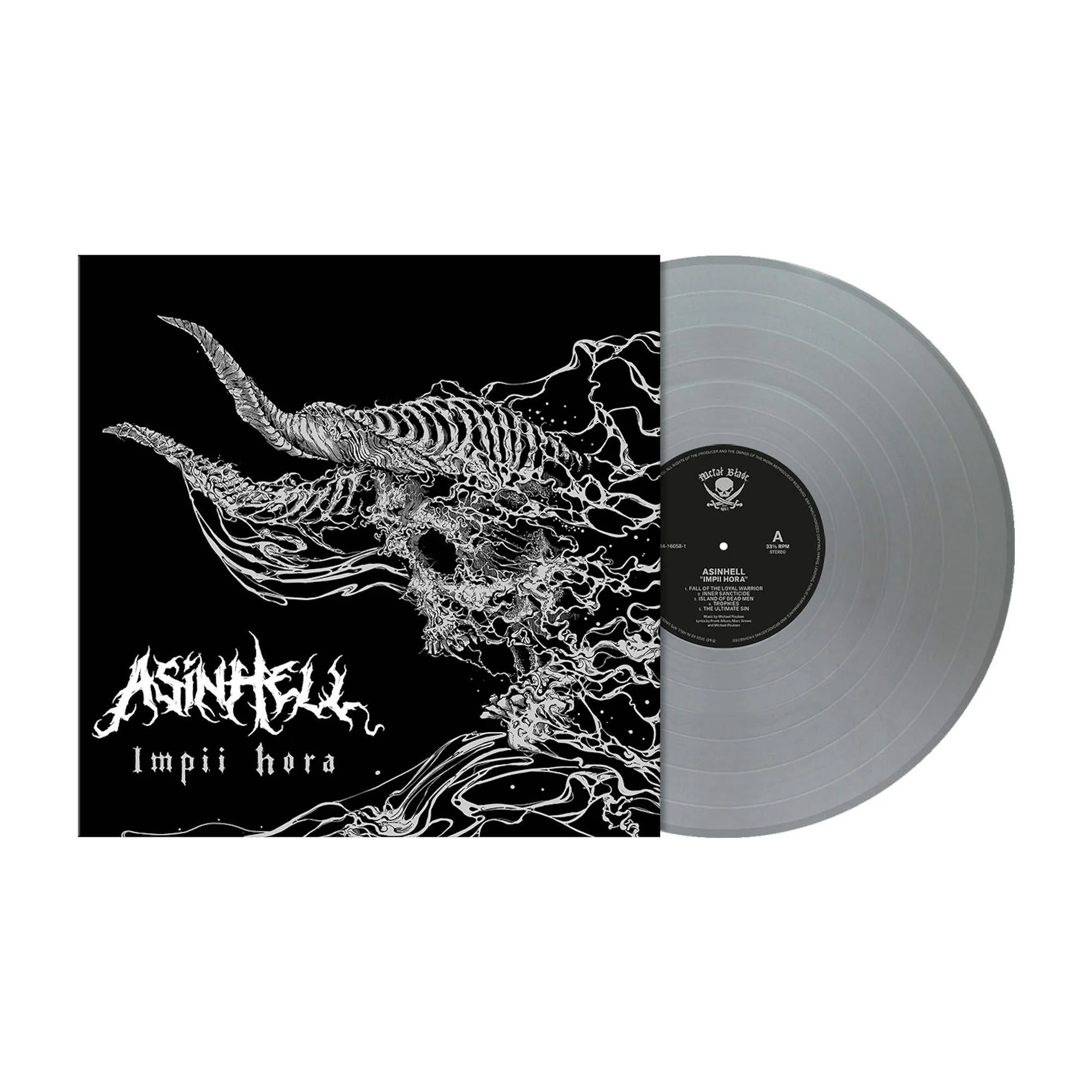 ASINHELL 'IMPII HORA' LP - SILVER