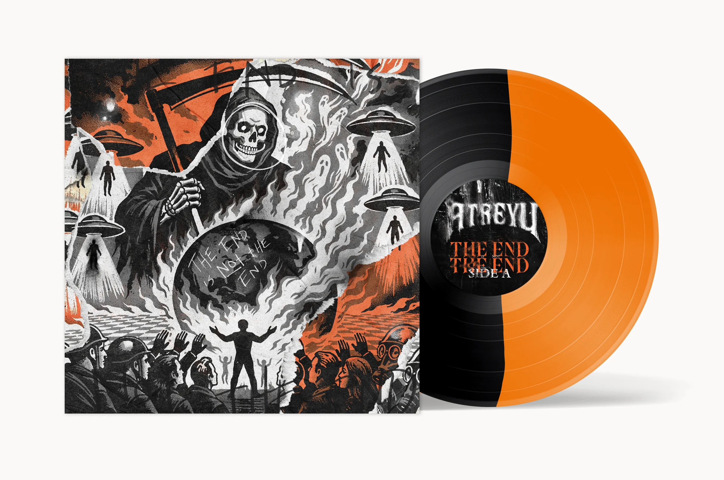 ATREYU 'THE END IS NOT THE END' LP (US Exclusive “ Limited to 500, Half Black/Half Orange Vinyl)