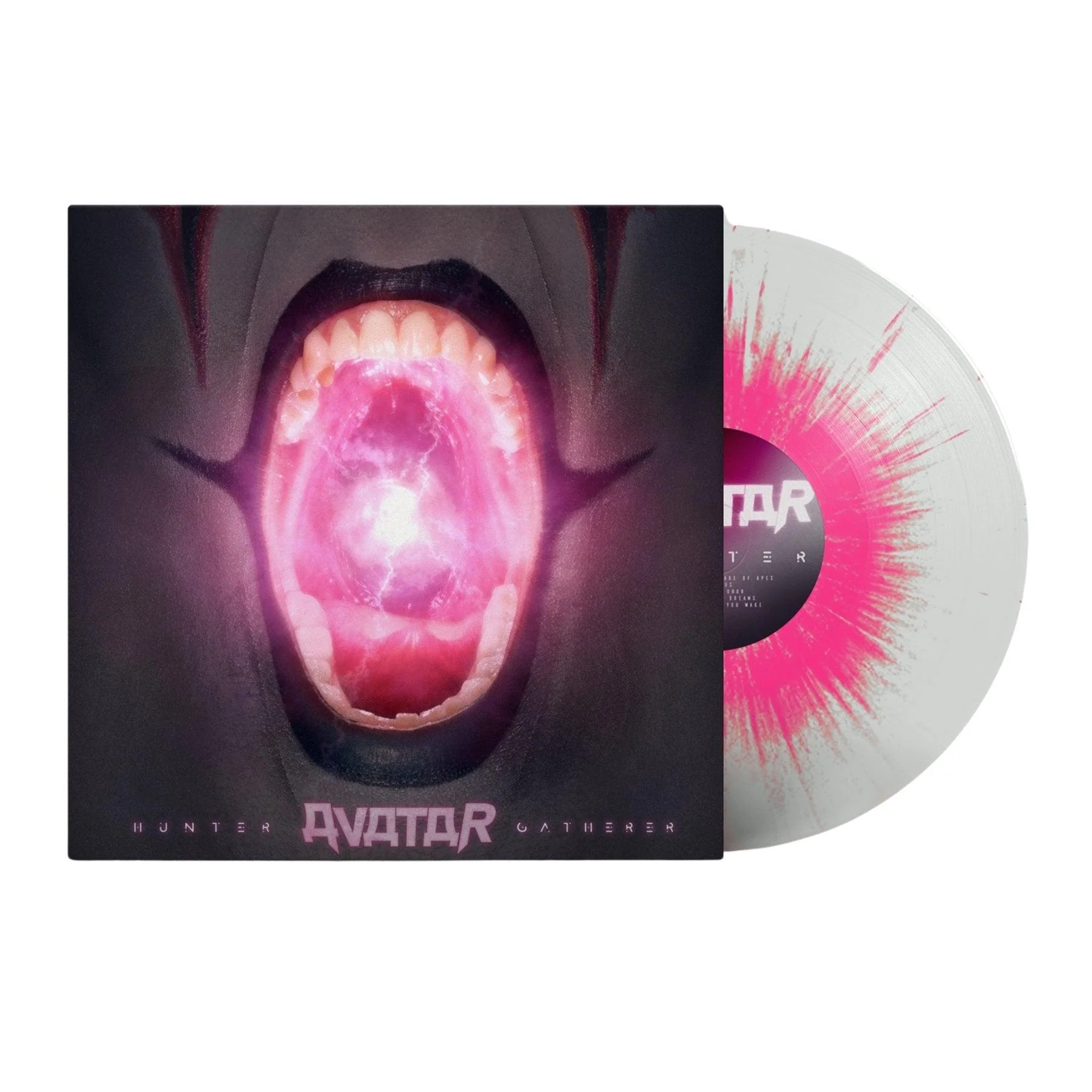 AVATAR 'HUNTER GATHERER' LP - CLEAR/NEON PINK/SPLATTER