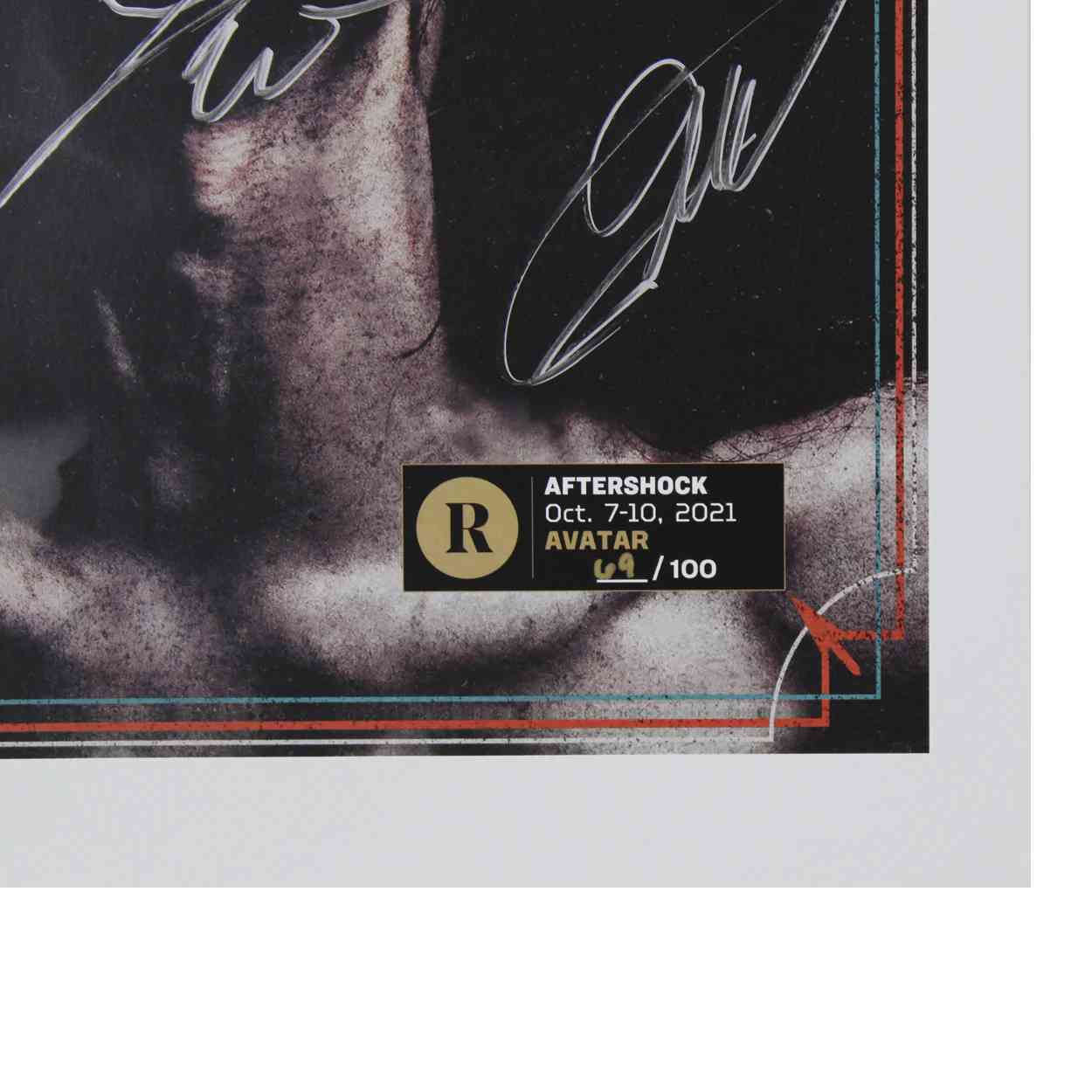 AVATAR X REVOLVER AFTERSHOCK- SIGNED FESTIVAL POSTER - Image 2