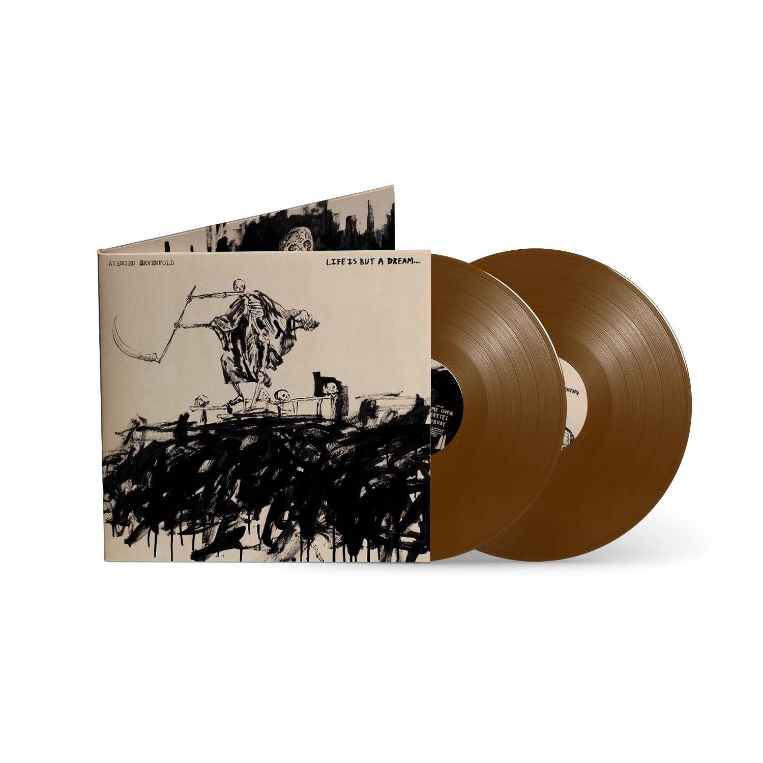 AVENGED SEVENFOLD ‘LIFE IS BUT A DREAM’ 2LP - EXCLUSIVE - LTD. 1000 - BROWN