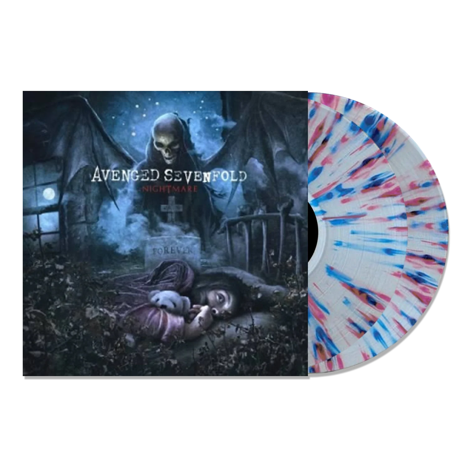 AVENGED SEVENFOLD 'NIGHTMARE' 2LP - EXCLUSIVE - LTD. 500 - CLEAR/PURPLE/BLUE/RED/SPLATTER