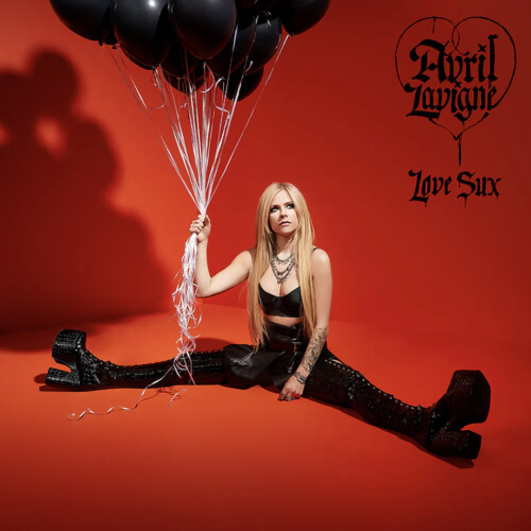 AVRIL LAVIGNE 'LOVE SUX' LP - TRANSPARENT RED - Image 2