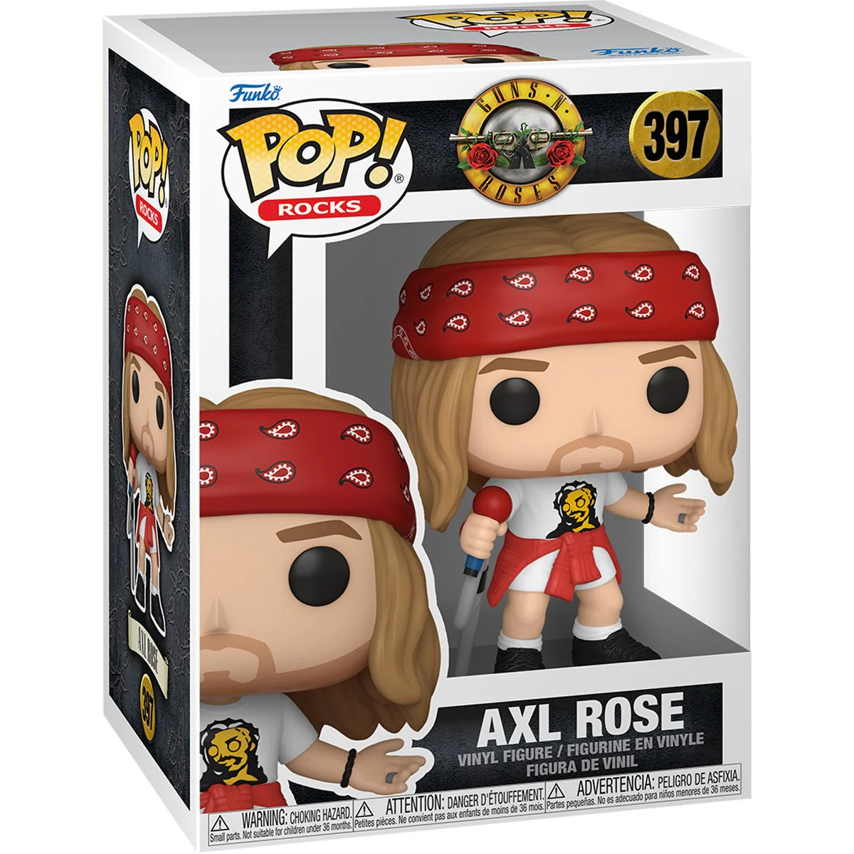 GUNS N ROSES AXL ROSE (1992) FUNKO POP! ROCKS FIGURE (CHANCE OF CHASE) - Image 4