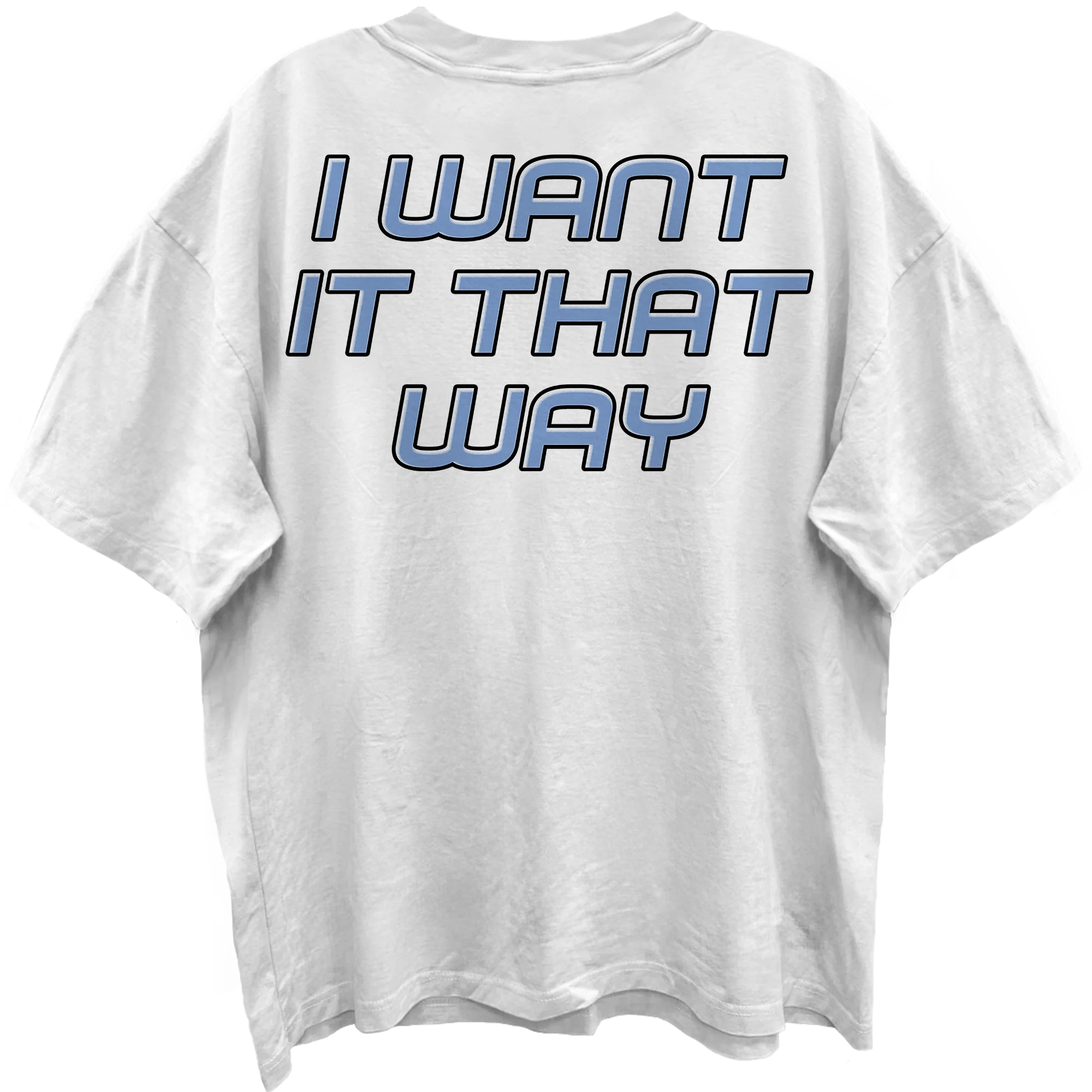 BACKSTREET BOYS I WANT IT THAT WAY BLANC WHITE ENZYME WASH T-SHIRT/GIANT VINTAGE - Image 2
