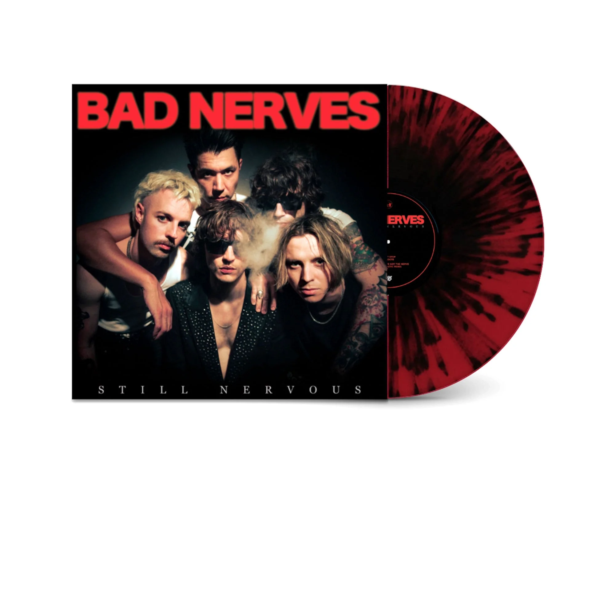 BAD NERVES 'STILL NERVOUS' LP - RED/BLACK