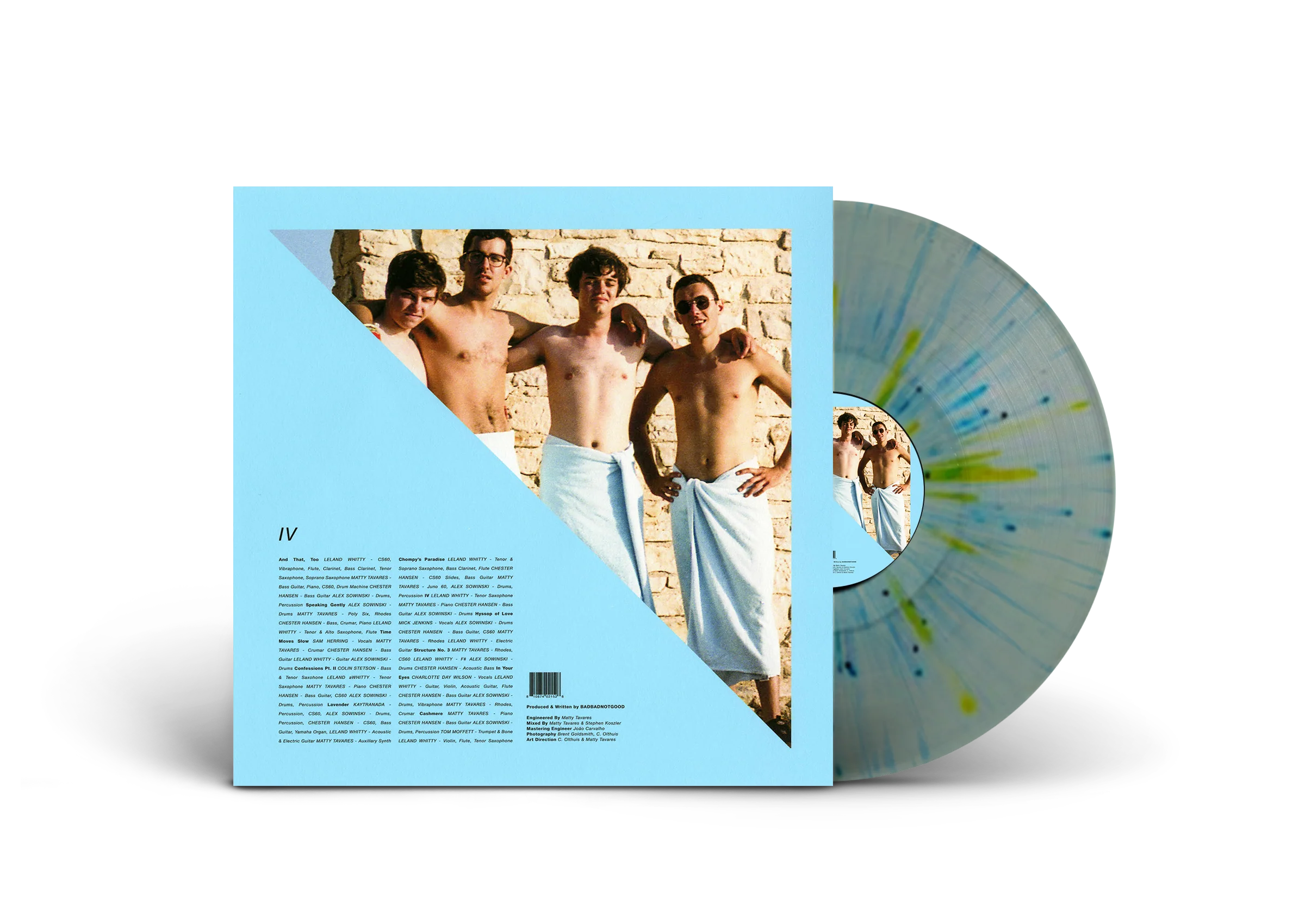 BADBADNOTGOOD 'IV' LP - LTD. 500 - CLEAR/CANARY YELLOW/LIGHT BLUE