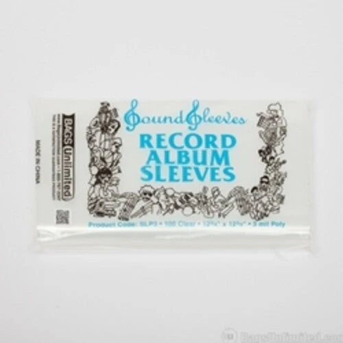 BAGS UNLIMITED - 12" LP JACKET SLEEVES (NO FLAP) - 100 COUNT