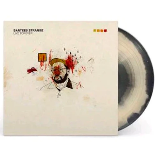 BARTEES STRANGE 'LIVE FOREVER' LP - BONE/BLACK SWIRL - Image 3