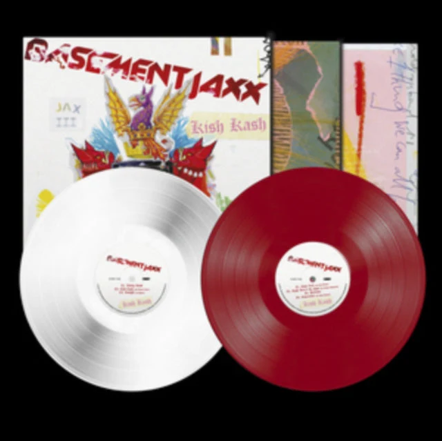 BASEMENT JAXX 'KISH KASH' 2LP (Red & White Vinyl)