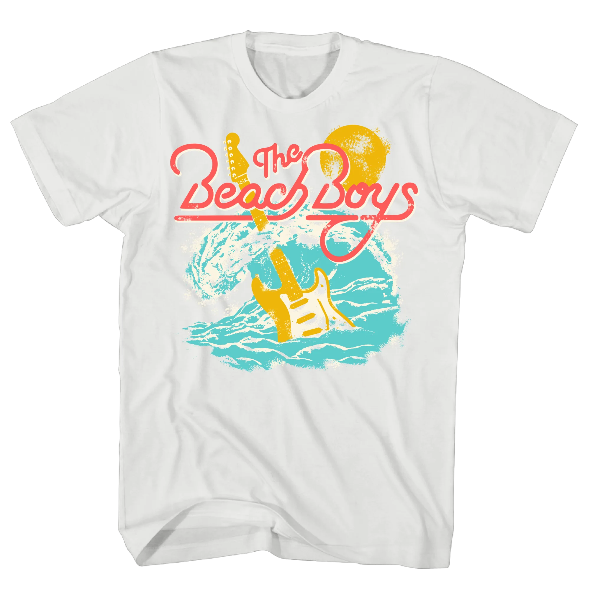 BEACH BOYS SURFING GUITAR WHITE TEE