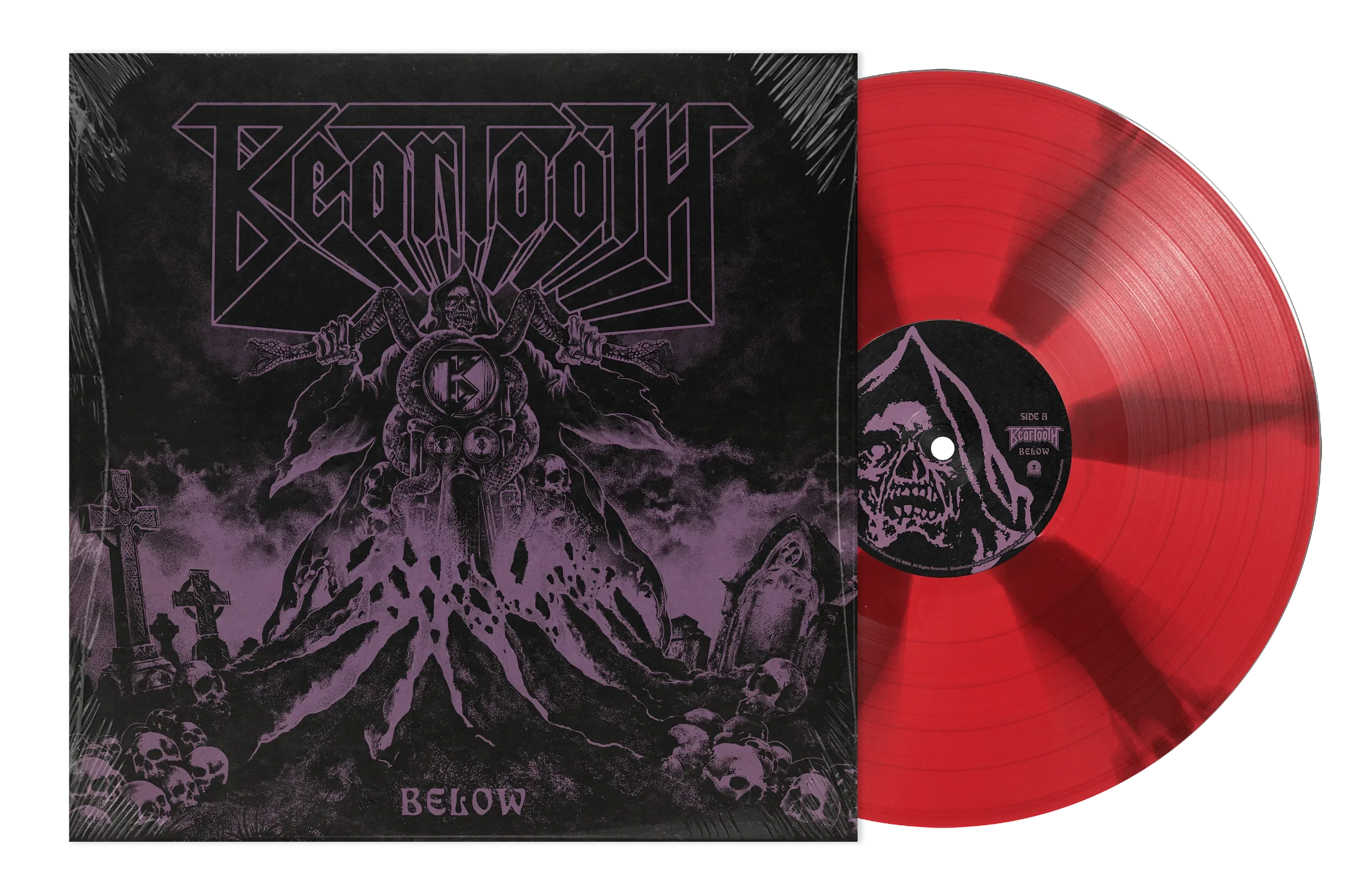 BEARTOOTH 'BELOW' LP - LTD. 300 - RED/GREY/CORNETTO - Image 2